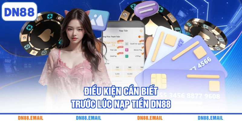 Điều kiện cần biết trước lúc nạp tiền DN88